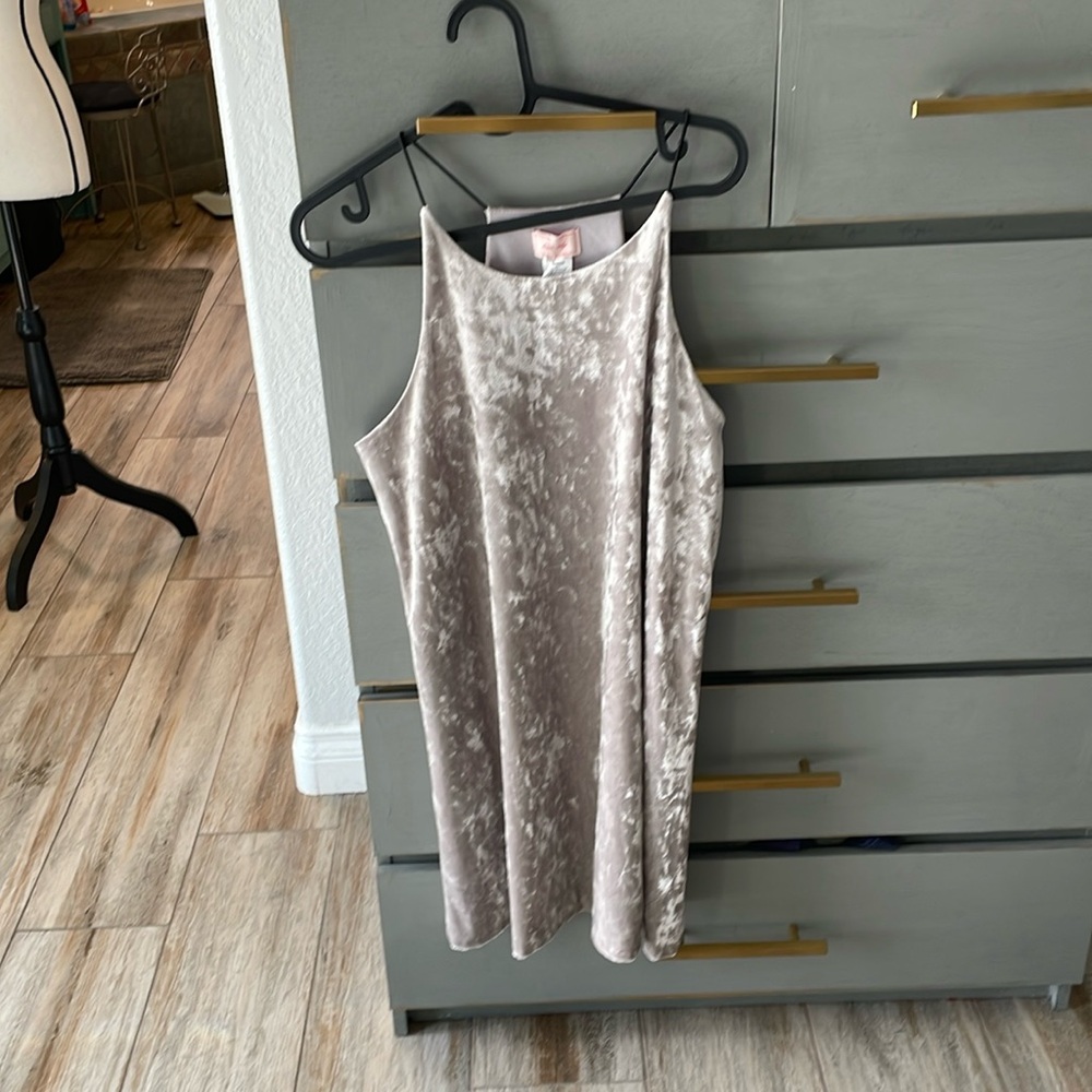 Love…day grey velvet dress size large